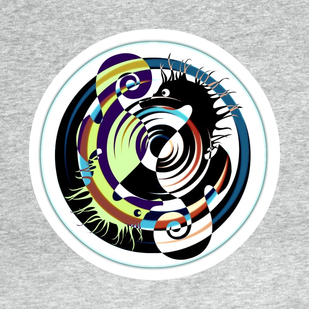 Seahorse Swirl Mandala by TheDaintyTaurus